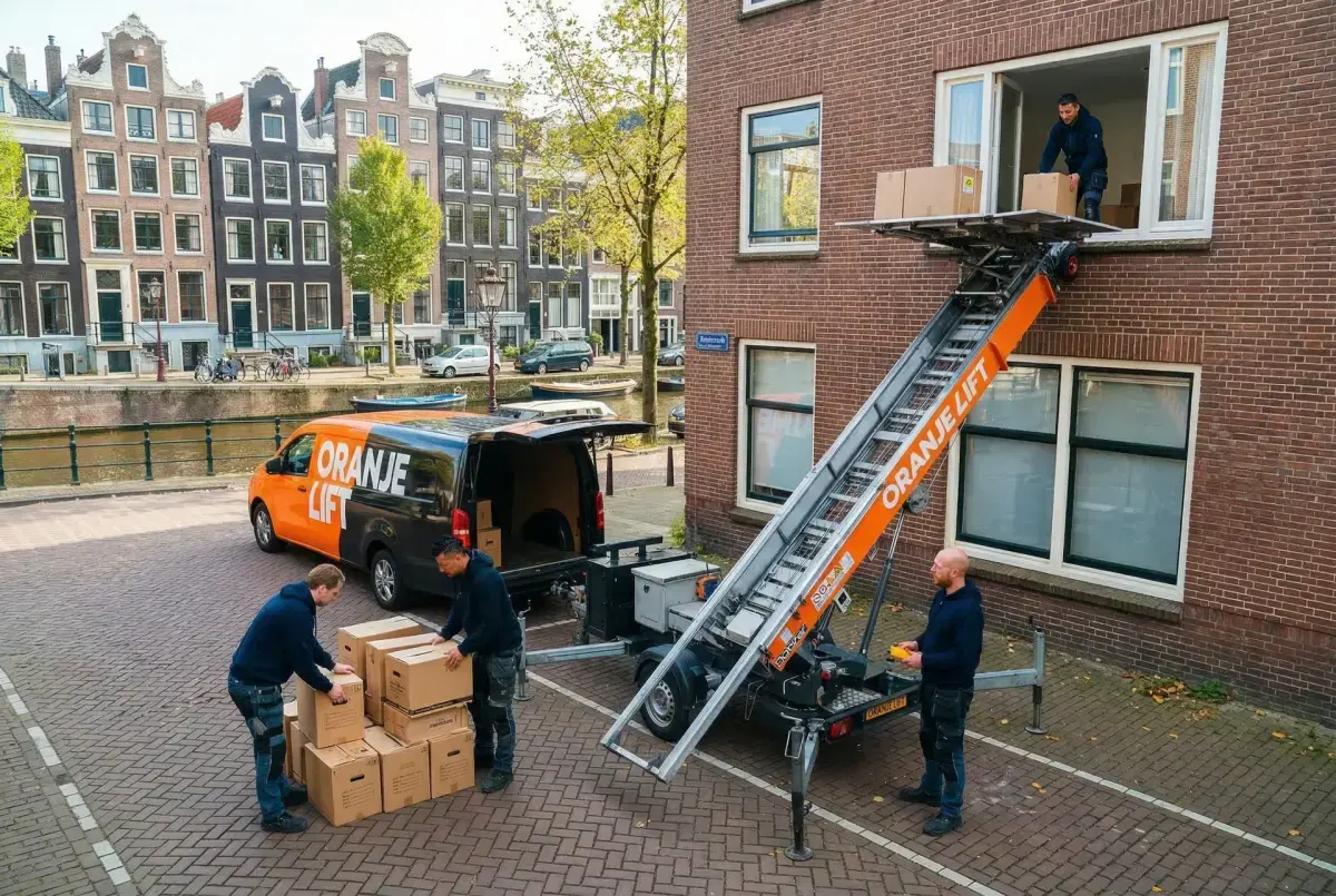 Verhuislift bij appartement Almere